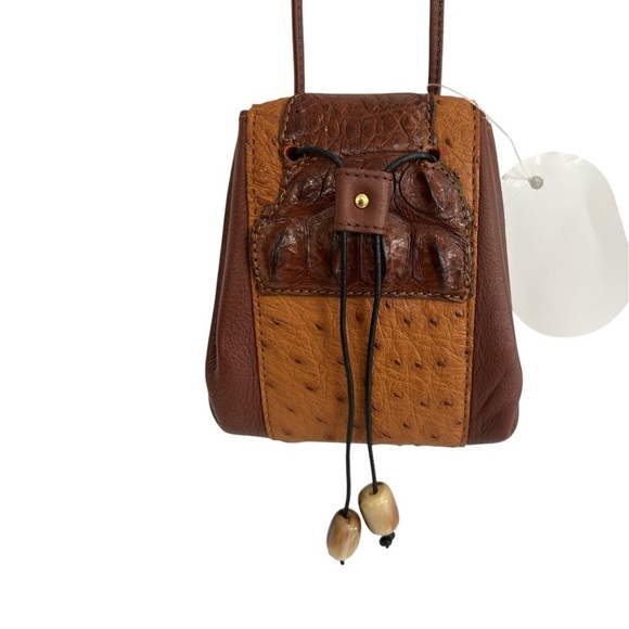 Handbags - NWT Mini Ostrich and Nile Crocodile Crossbody Bag.
